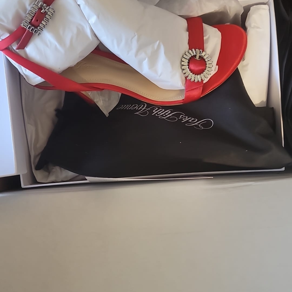 Elegant Red Women's Sandals